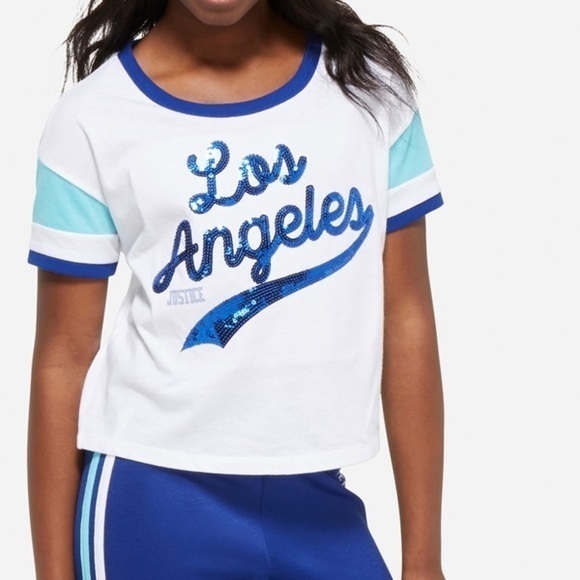 Justice Other - 🆕crop top sequin t shirt